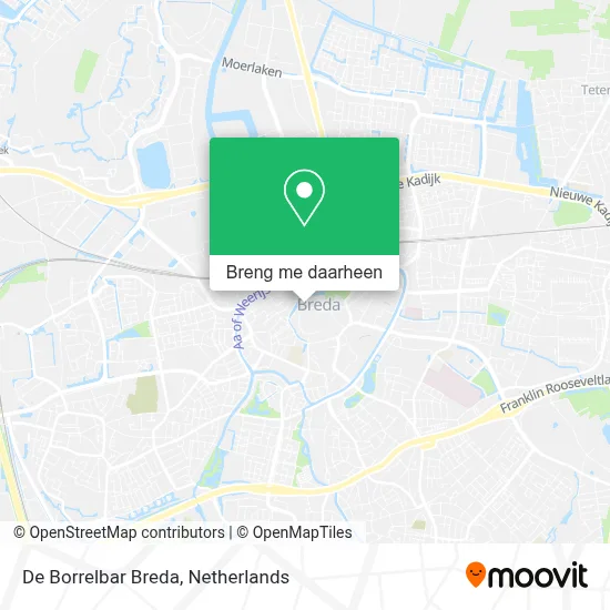 De Borrelbar Breda kaart
