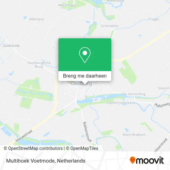 Multihoek Voetmode kaart
