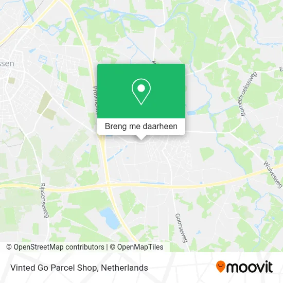 Vinted Go Parcel Shop kaart