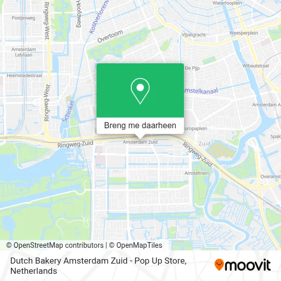 Dutch Bakery Amsterdam Zuid - Pop Up Store kaart