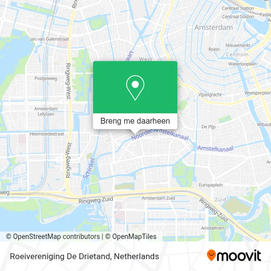 Roeivereniging De Drietand kaart