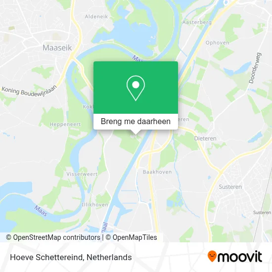 Hoeve Schettereind kaart