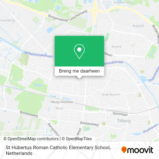 St Hubertus Roman Catholic Elementary School kaart