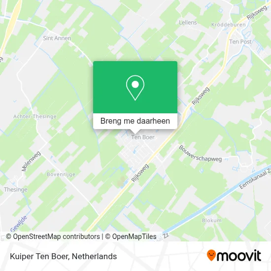 Kuiper Ten Boer kaart