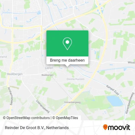 Reinder De Groot B.V. kaart