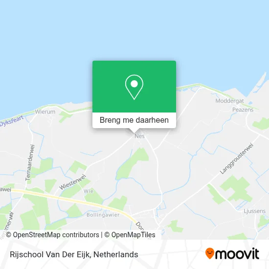Rijschool Van Der Eijk kaart