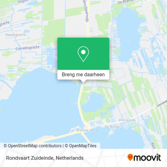 Rondvaart Zuideinde kaart