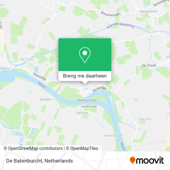 De Batenburcht kaart
