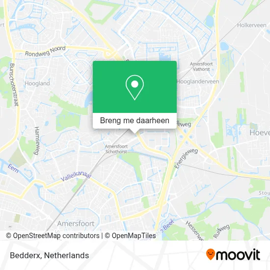 Bedderx kaart