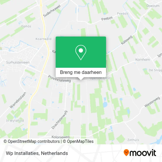Wp Installaties kaart