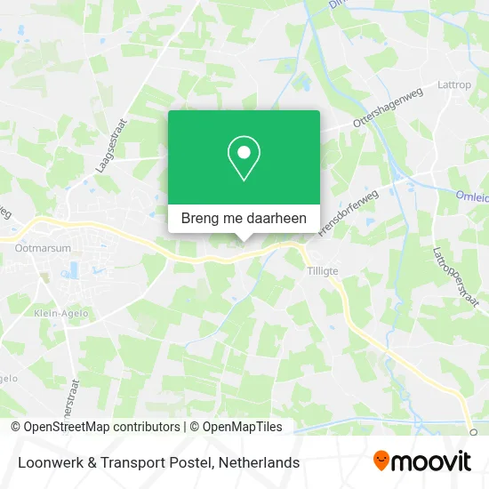 Loonwerk & Transport Postel kaart