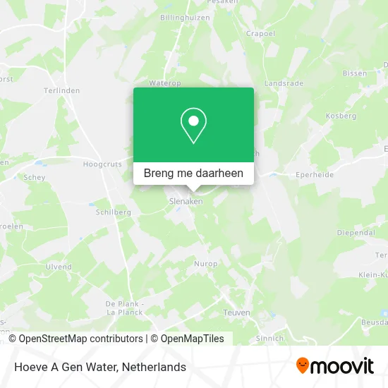 Hoeve A Gen Water kaart