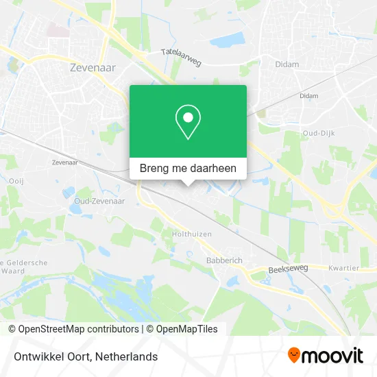 Ontwikkel Oort kaart