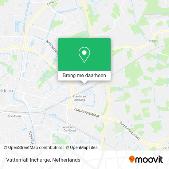 Vattenfall Incharge kaart