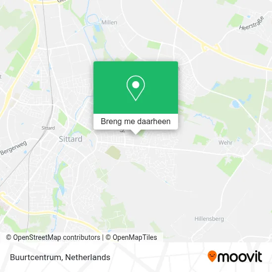 Buurtcentrum kaart