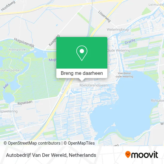 Autobedrijf Van Der Wereld kaart