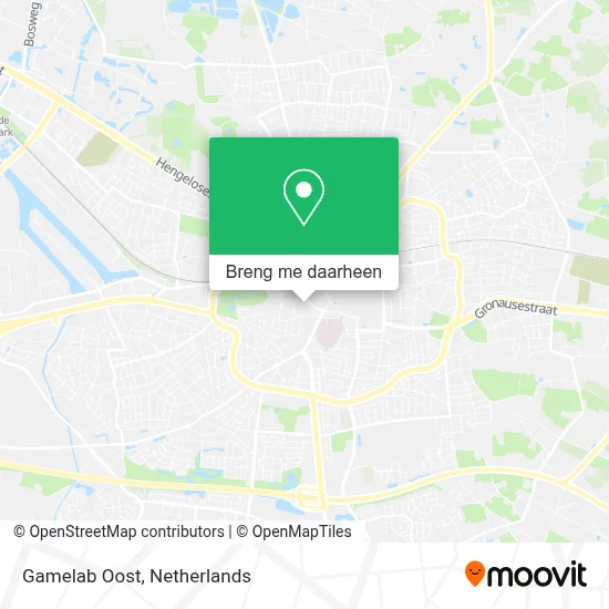 Gamelab Oost kaart
