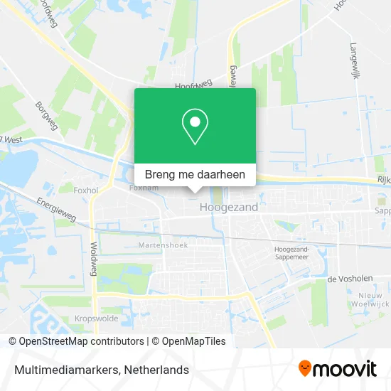 Multimediamarkers kaart