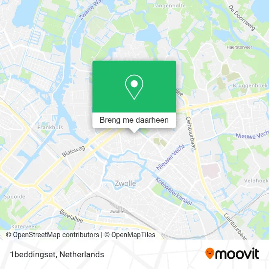 1beddingset kaart