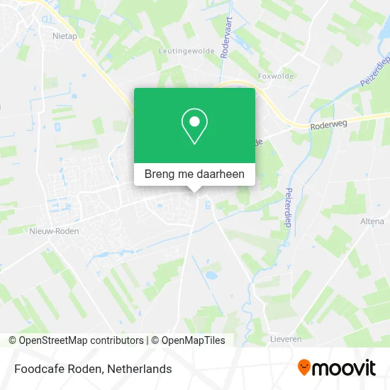 Foodcafe Roden kaart