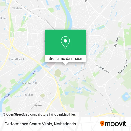 Performance Centre Venlo kaart