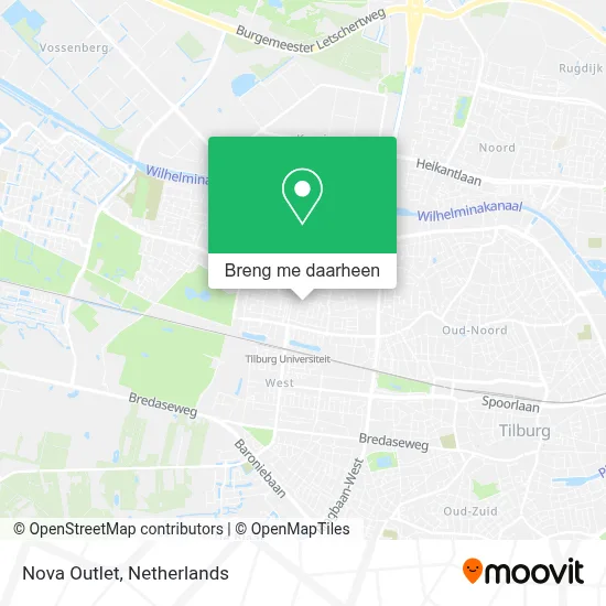 Nova Outlet kaart