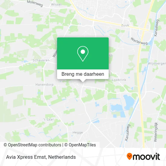 Avia Xpress Emst kaart