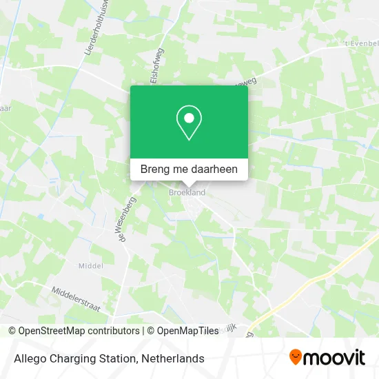 Allego Charging Station kaart