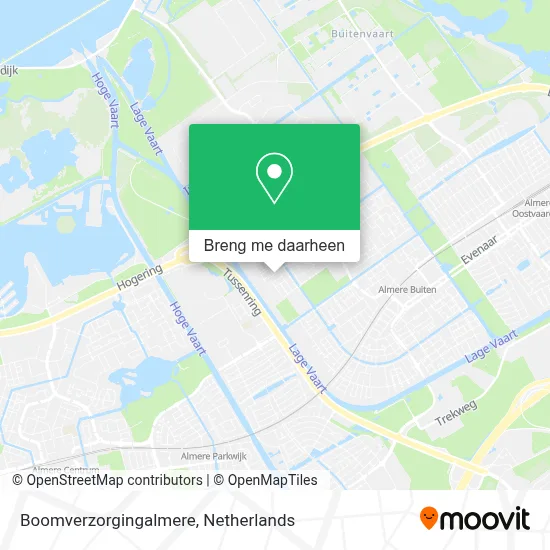 Boomverzorgingalmere kaart