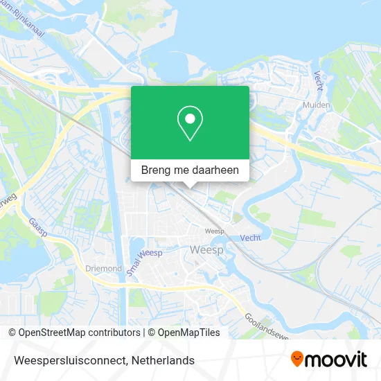 Weespersluisconnect kaart