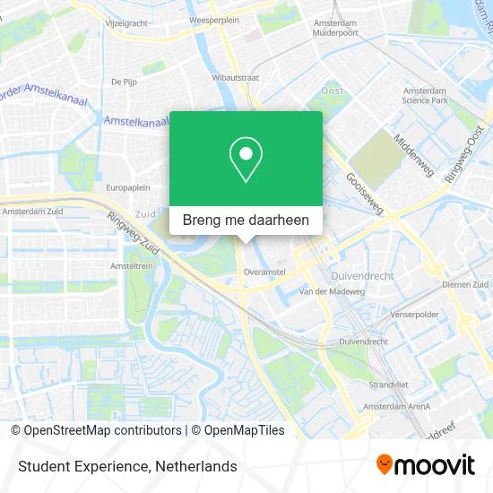 Student Experience kaart