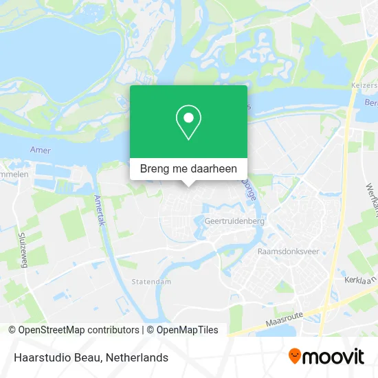 Haarstudio Beau kaart