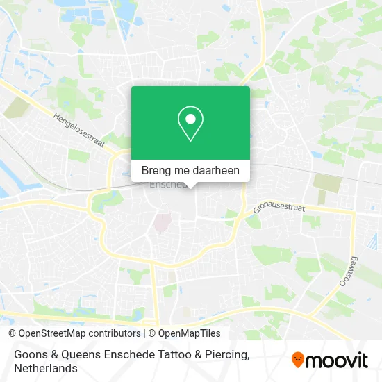 Goons & Queens Enschede Tattoo & Piercing kaart