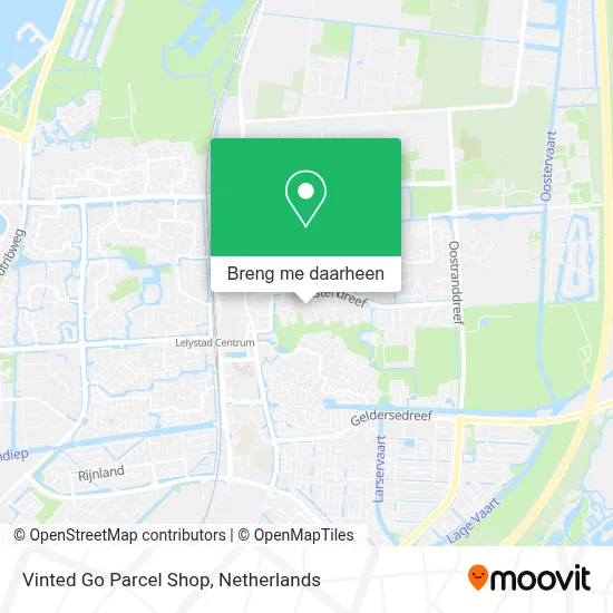 Vinted Go Parcel Shop kaart