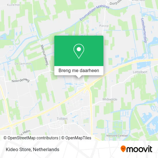 Kideo Store kaart