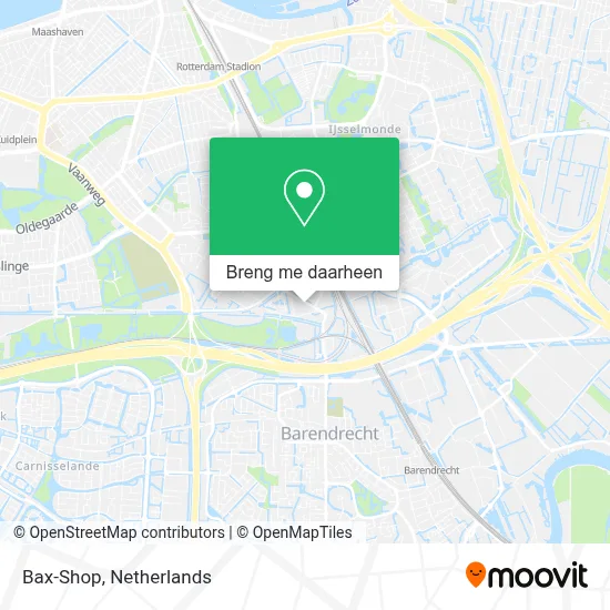 Bax-Shop kaart