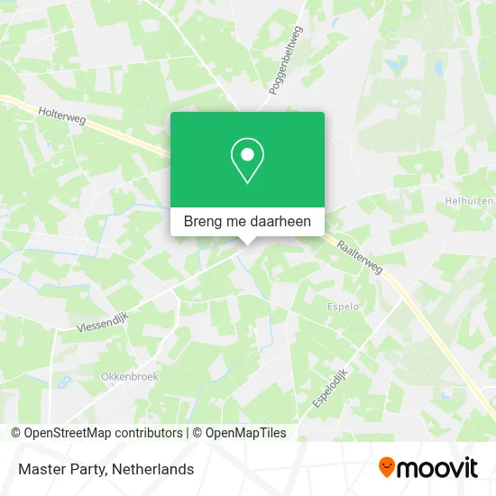 Master Party kaart