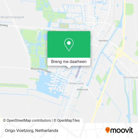 Origo Voetzorg kaart
