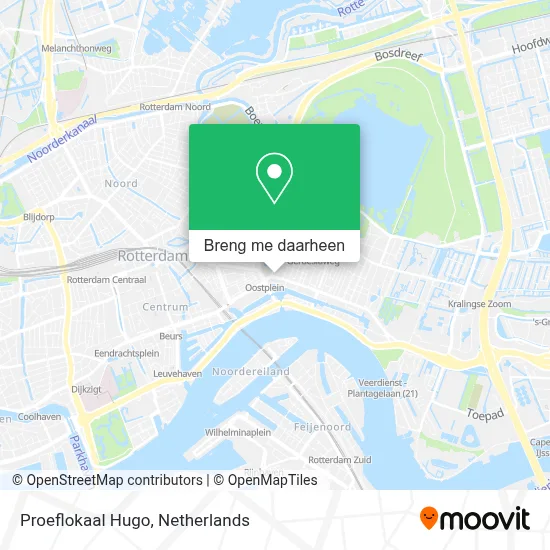 Proeflokaal Hugo kaart