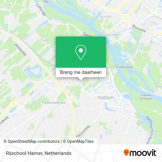 Rijschool Hamer kaart