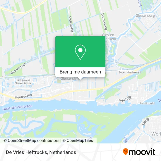 De Vries Heftrucks kaart