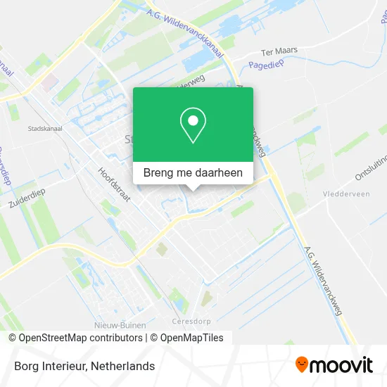 Borg Interieur kaart