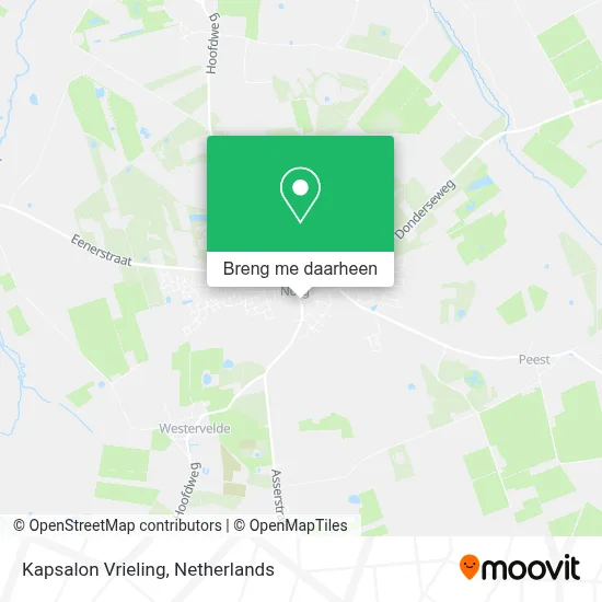 Kapsalon Vrieling kaart