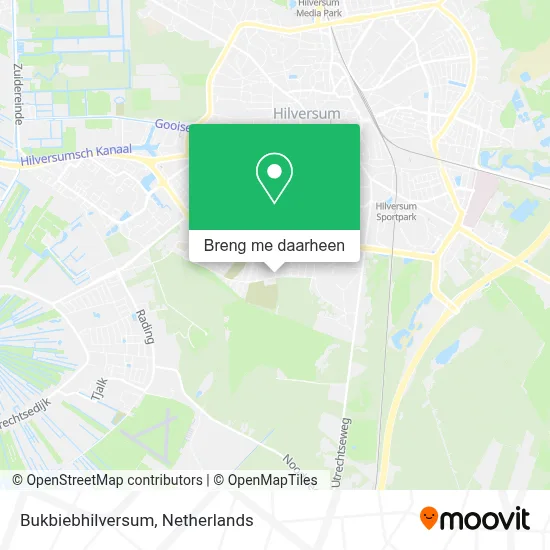 Bukbiebhilversum kaart