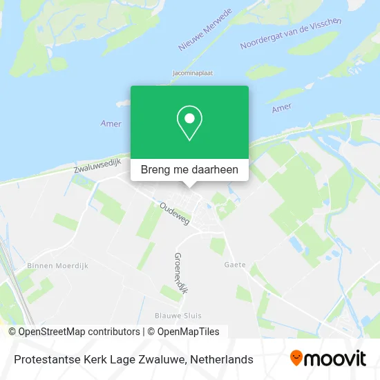 Protestantse Kerk Lage Zwaluwe kaart