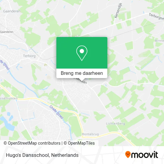Hugo's Dansschool kaart