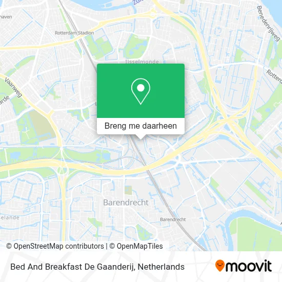 Bed And Breakfast De Gaanderij kaart