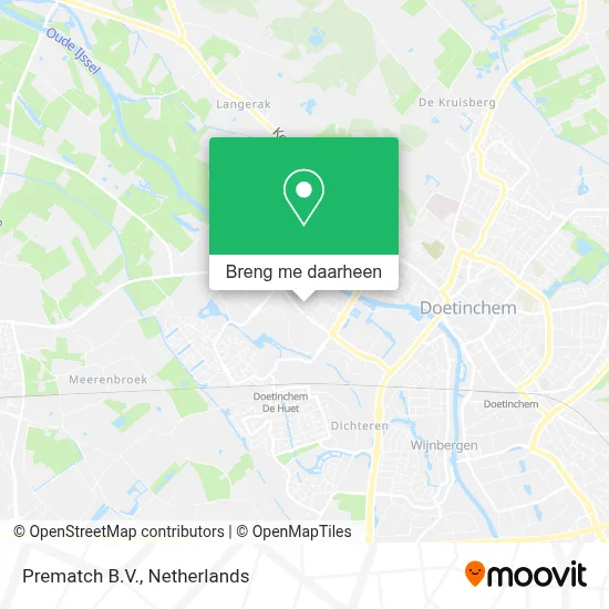 Prematch B.V. kaart