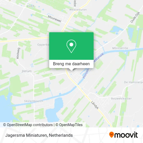 Jagersma Miniaturen kaart