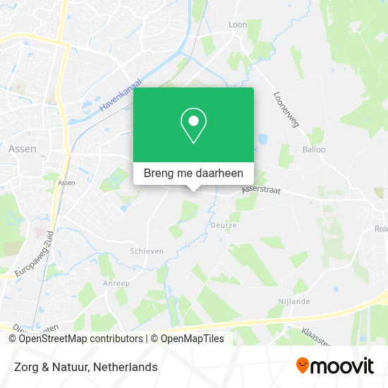 Zorg & Natuur kaart